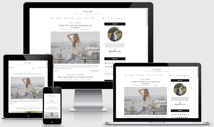 Olsen Light Blogger Template