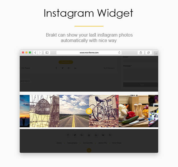 Instagram Widget - Brakt Blogger Template