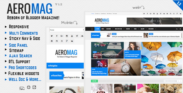 AeroMag Blogger Template