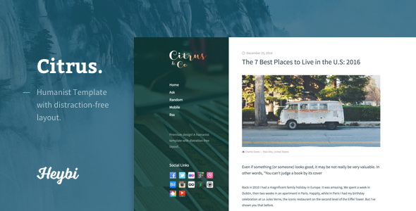 Citrus Blogger Template