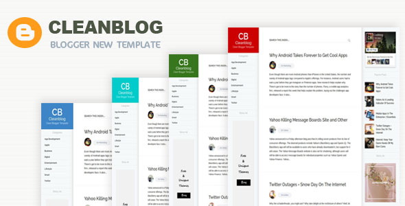 Cleanblog Blogger Template