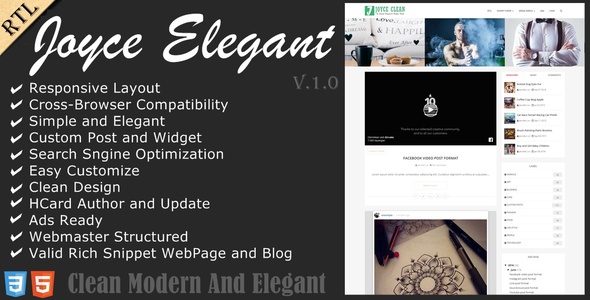 Joyce Blogger Template