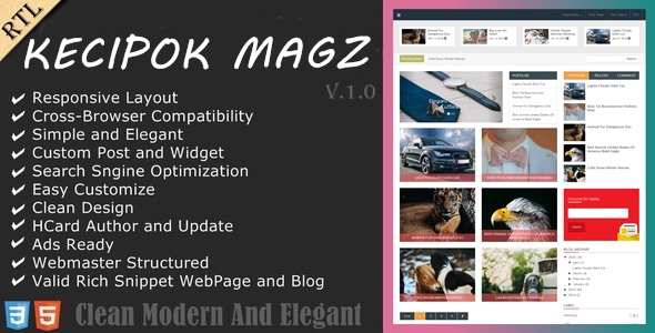 Kecipok Blogger Template