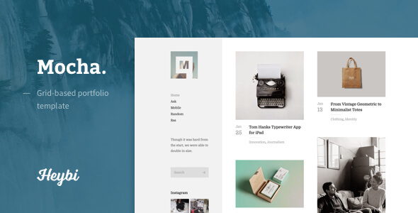 Mocha Blogger Template