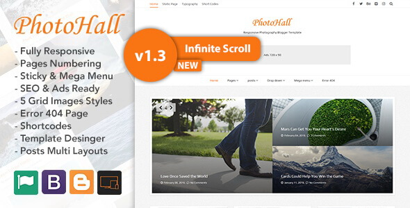 PhotoHall Blogger Template