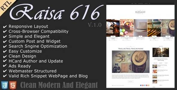 Raisa Blogger Template