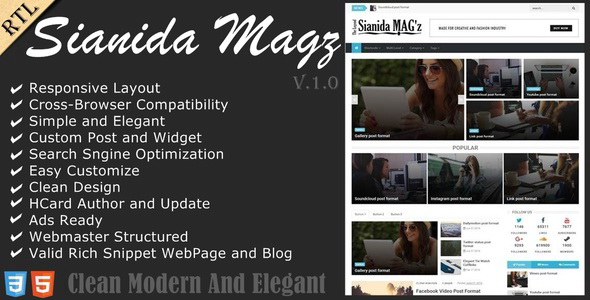 Sianida Blogger Template