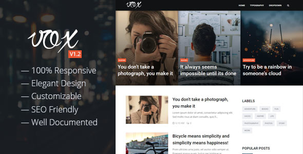 Vox Blogger Template