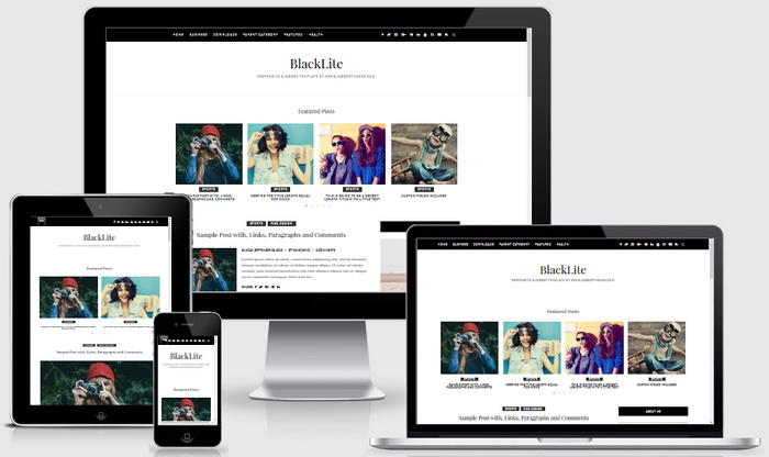 BlackLite Blogger Template