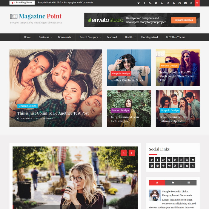 Magazine Point Blogger Template