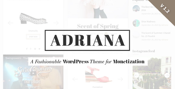 Adriana - Fashion WordPress Theme
