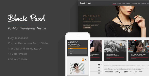 Black Pearl - Responsive Fashion WordPress Theme
