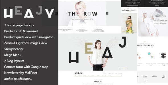 Heajy - Handmade Fashion WordPress Theme
