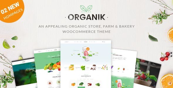 Organik - An Appealing Organic Store, Farm & Bakery WooComerce theme
