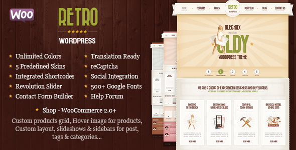 Retro - Vintage WordPress Theme
