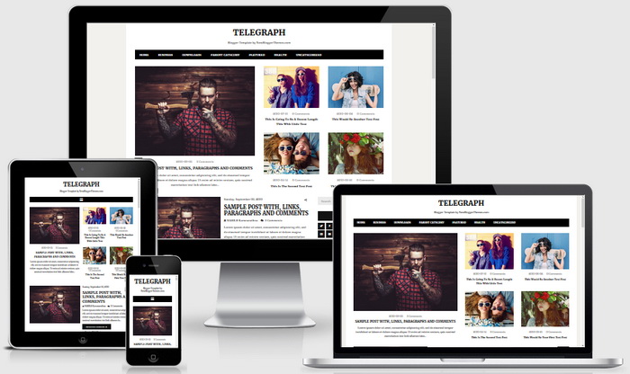 Telegraph Blogger Theme