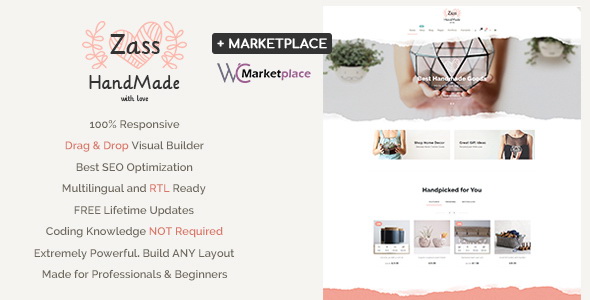 Zass - WooCommerce Theme for Handmade Artists and Artisans
