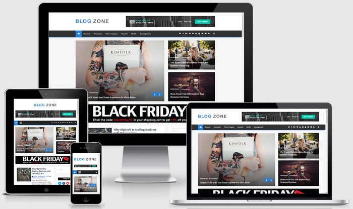 Multi Device View - BlogZone Blogger Theme