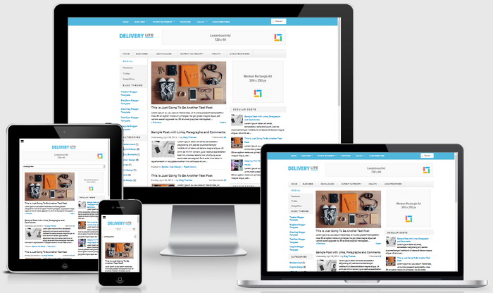 Responsive View - Delivery Lite Blogger Template