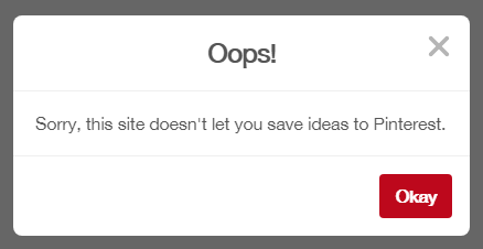 Disable Your Website Saving on Pinterest