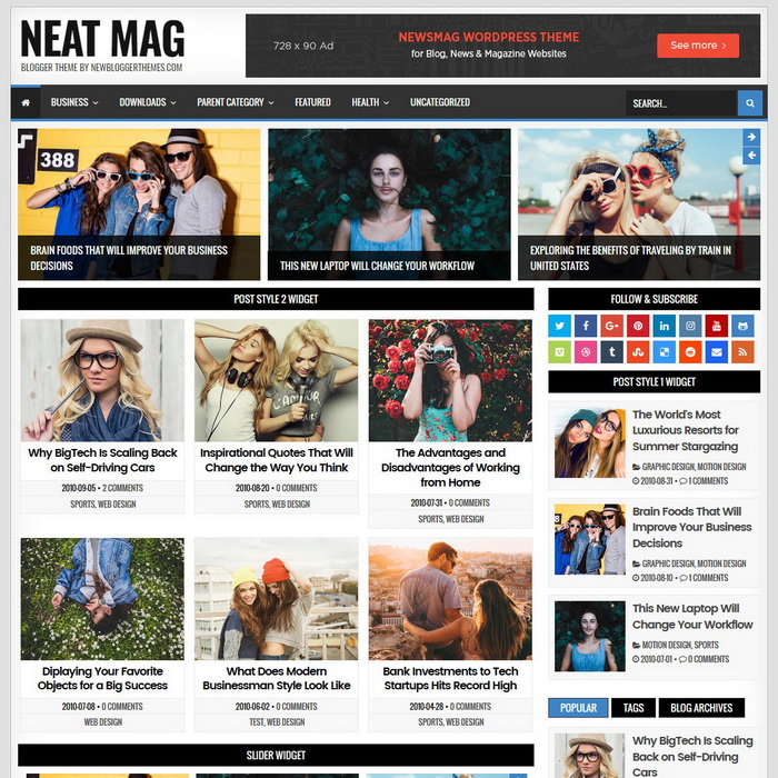 Neat Mag Blogger Template