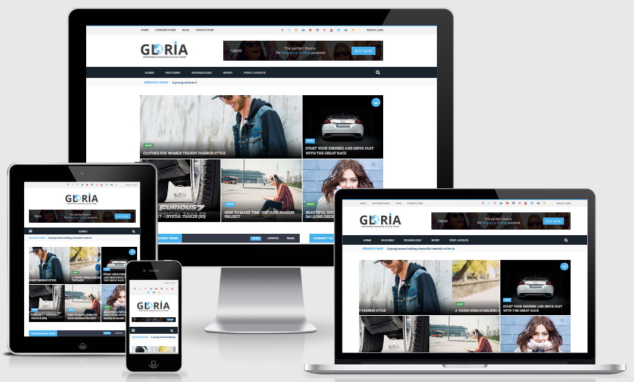 Gloria WordPress Theme