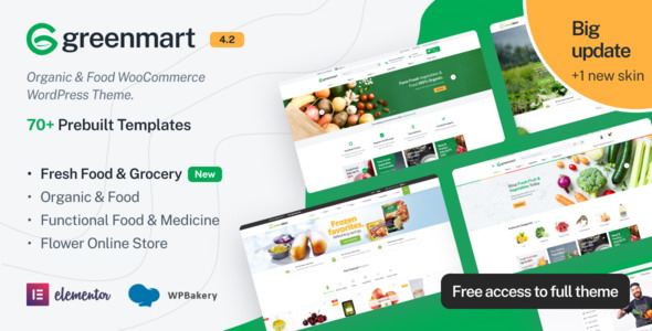 GreenMart – Organic & Food WooCommerce Theme