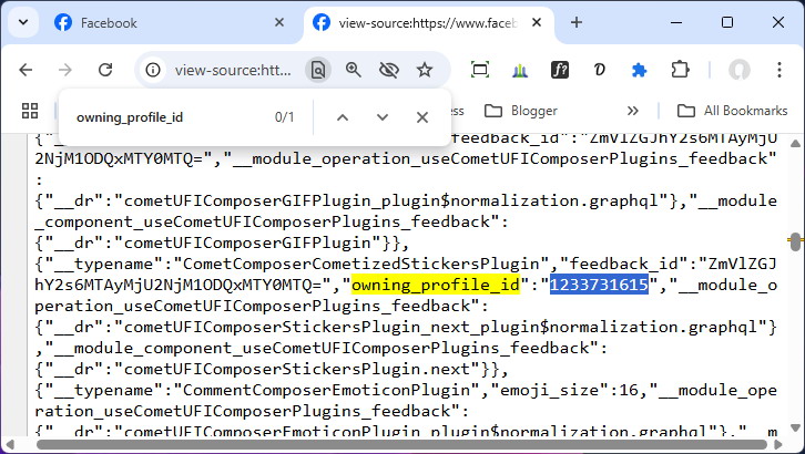 Find your Facebook Profile ID