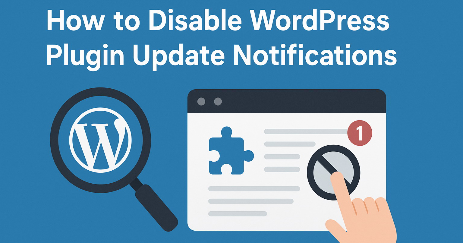 How to Disable WordPress Plugin Update Notifications