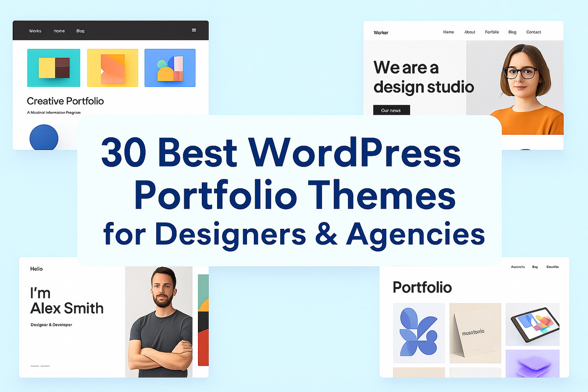 30 Best WordPress Portfolio Themes for Designers & Agencies