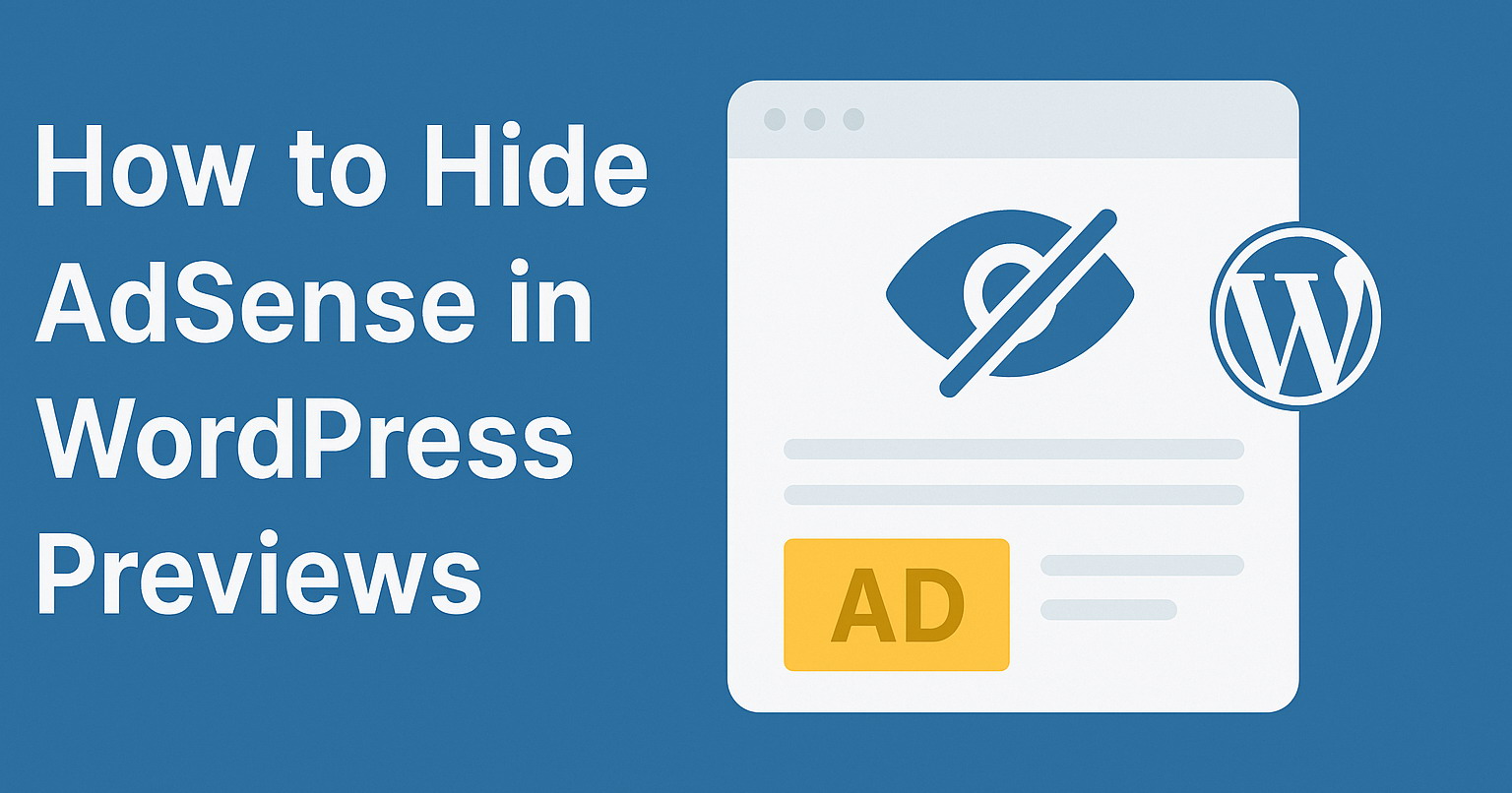 How to Hide AdSense in WordPress Previews