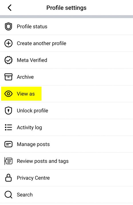 How to View Your Facebook Profile as Public on Mobile