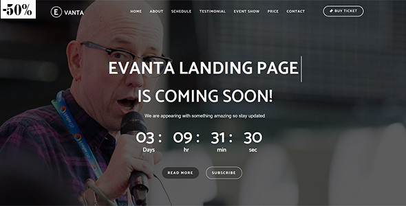 Evanta - Responsive Html5 Multipurpose Event Landing Page